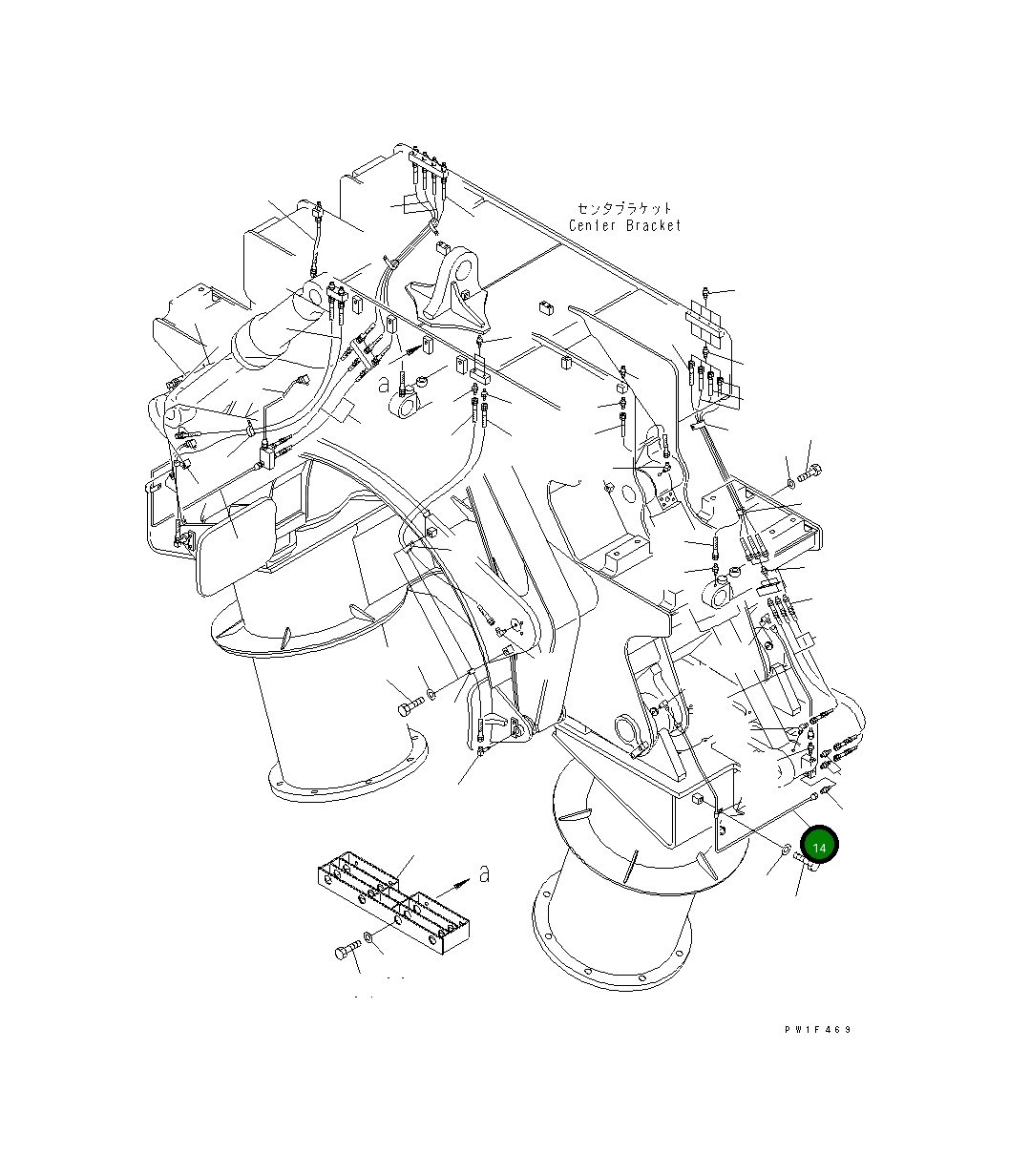 Трубка 208-871-2640 Komatsu