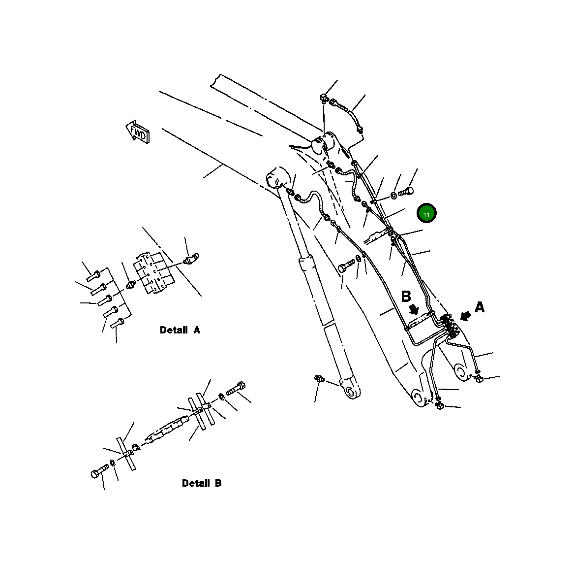Трубка 209-942-5611 Komatsu