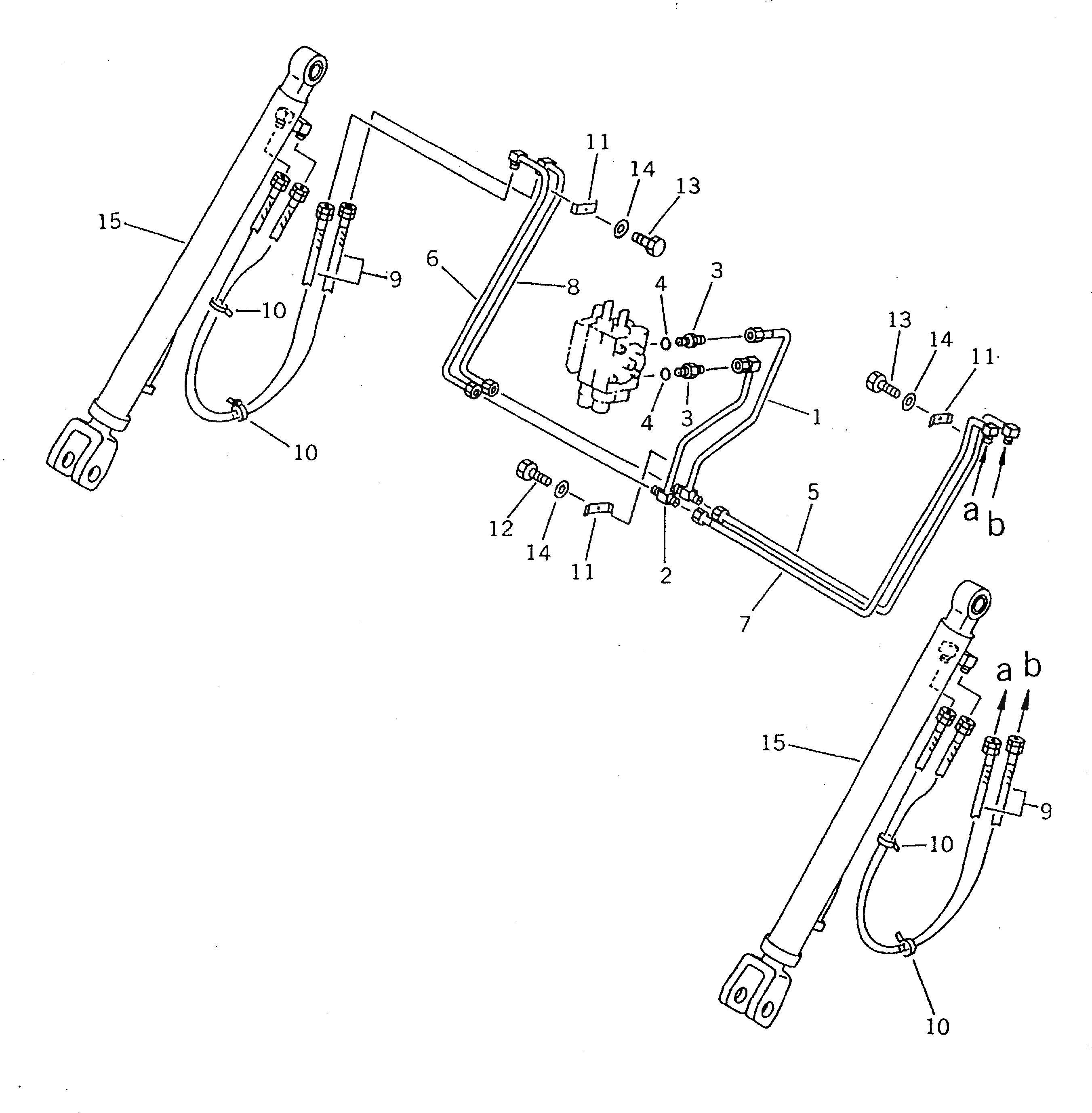 Трубка FF7830-62570 Komatsu