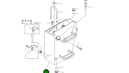 Топливный бак 415-04-21140 Komatsu