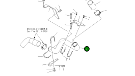 Трубка 154-01-75310 Komatsu