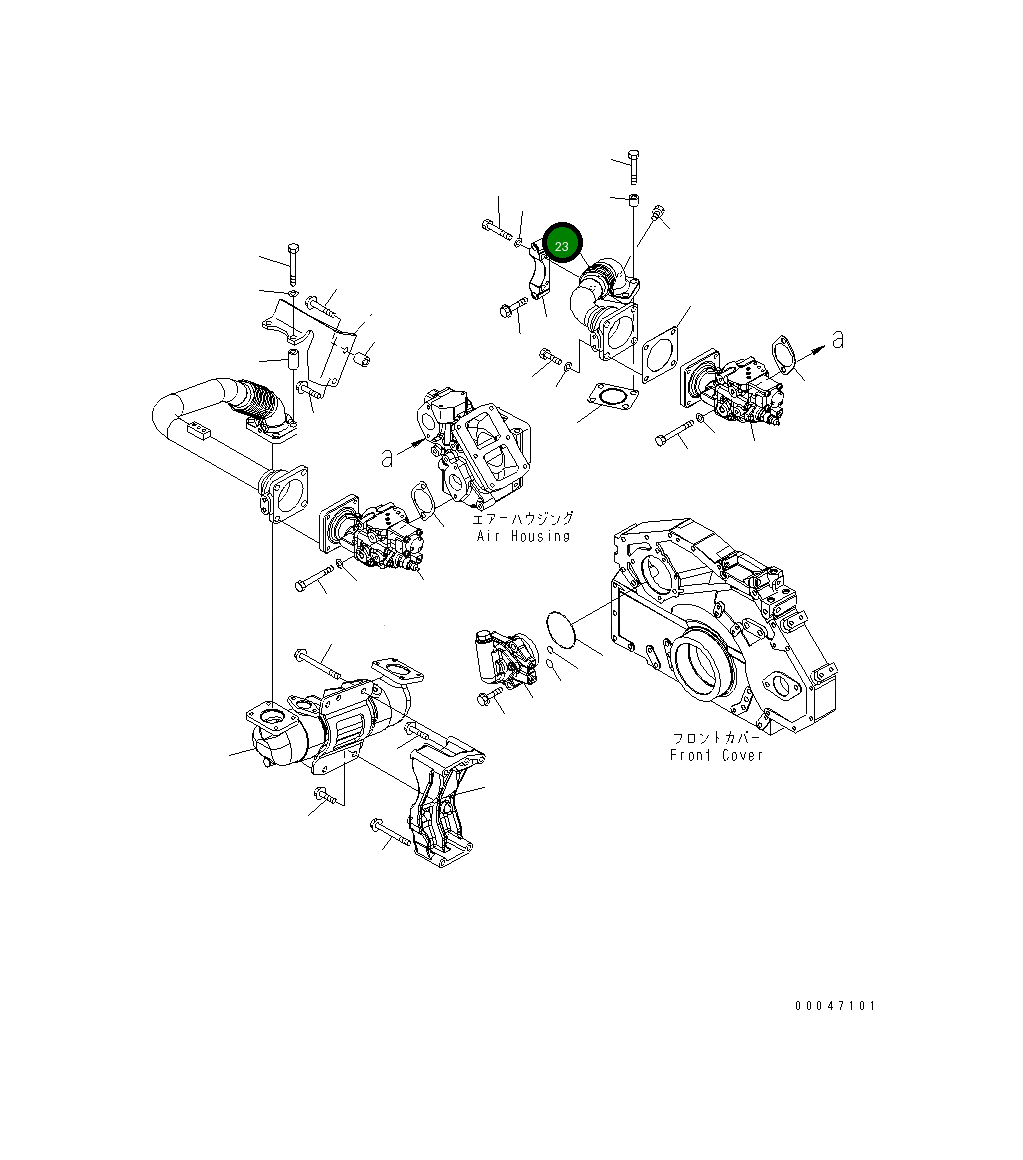 Трубка 6251-11-9410 Komatsu