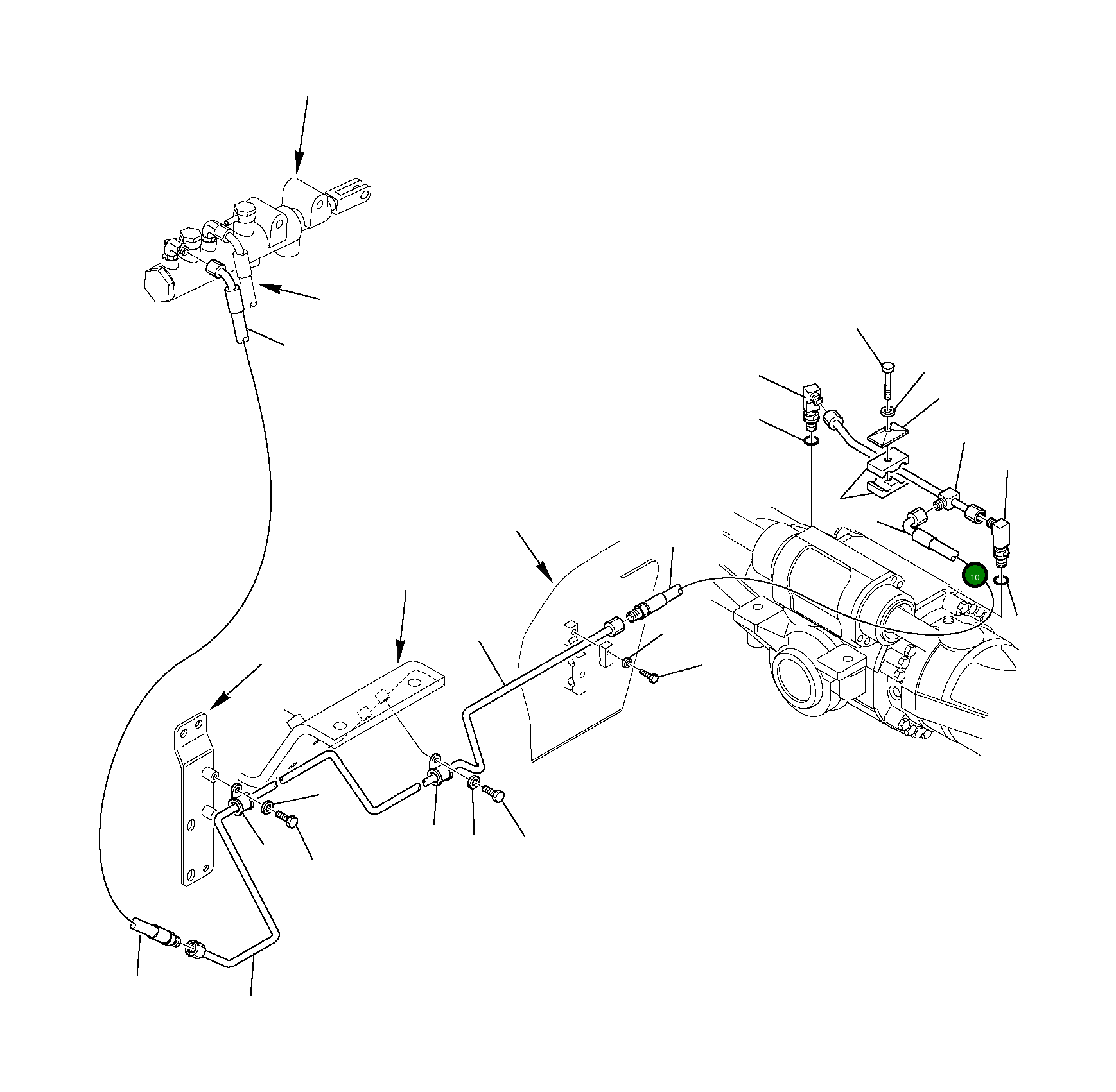 Труба 395-43-11160 Komatsu