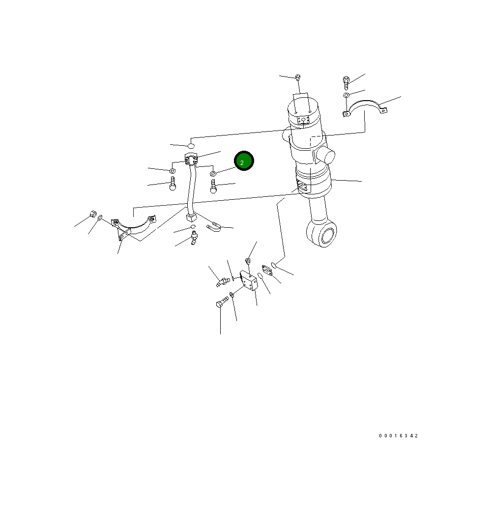 Трубка 209-62-75142 Komatsu
