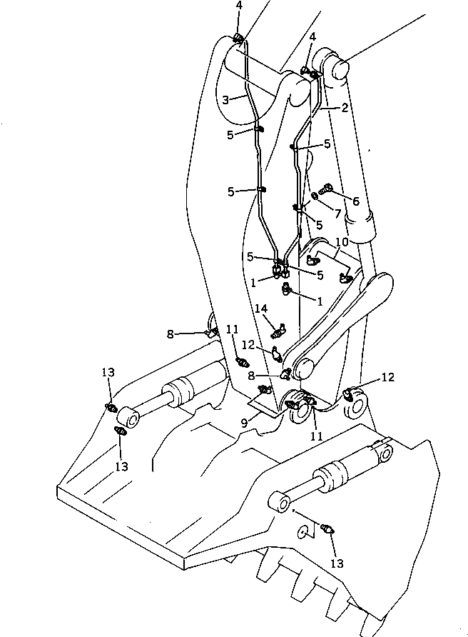 Трубка 208-72-35240 Komatsu