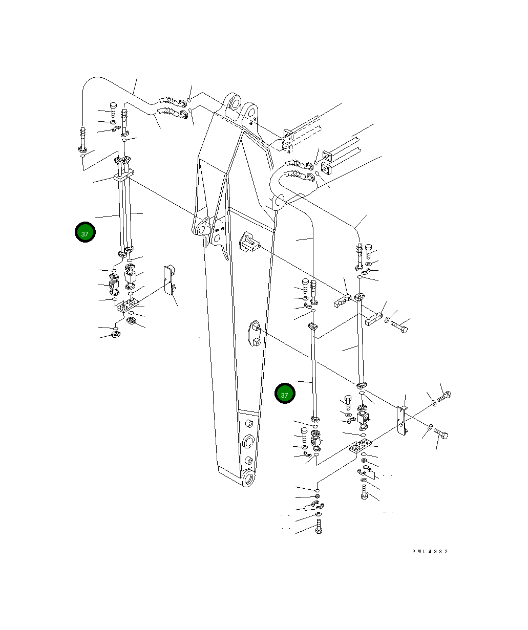 Трубка 206-970-K650 Komatsu