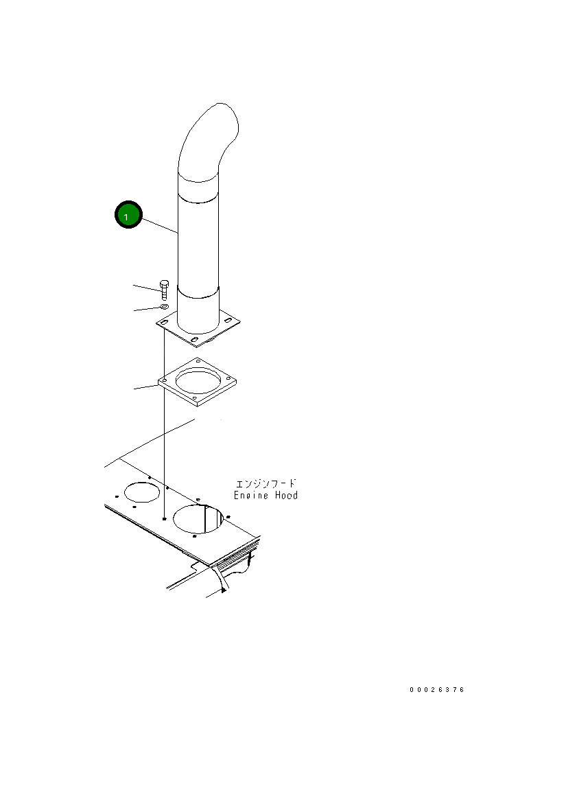 Труба 418-02-31121 Komatsu