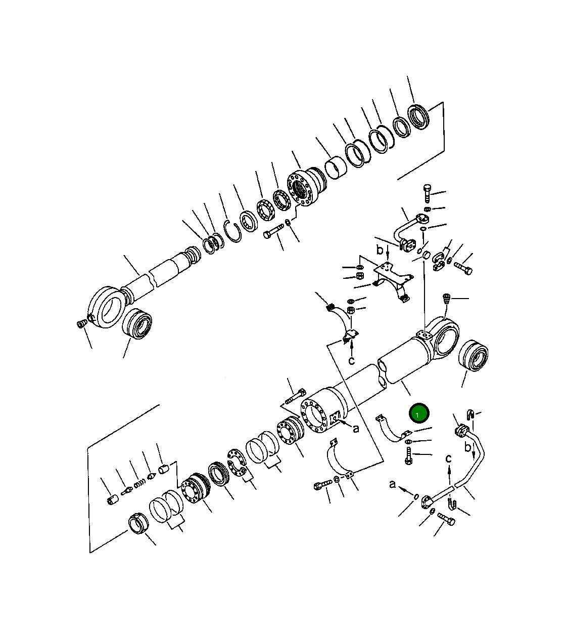 Цилиндр 209-63-72141 Komatsu