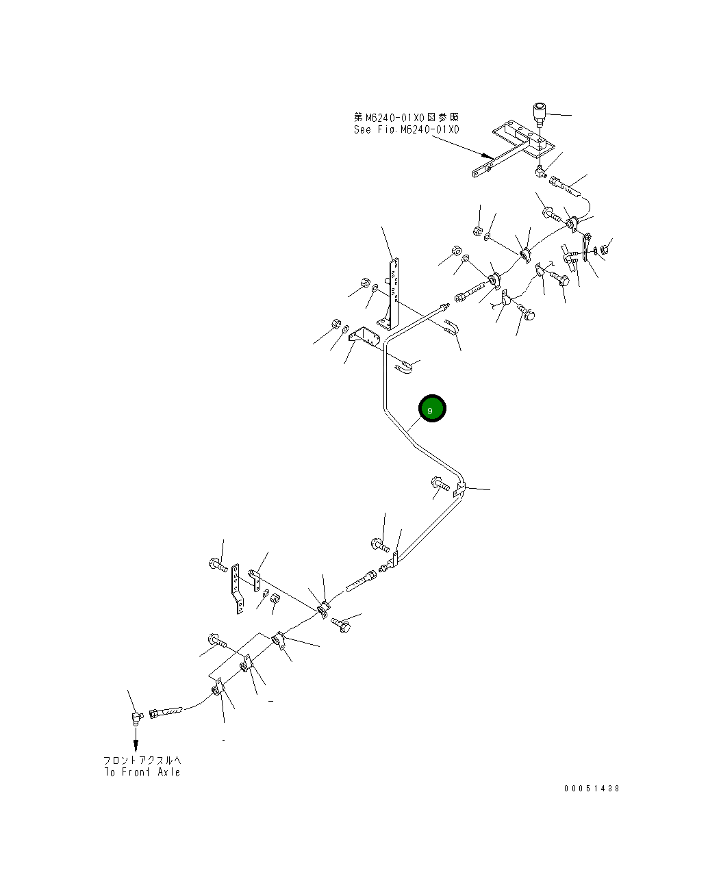 Трубка 427-Z89-3130 Komatsu