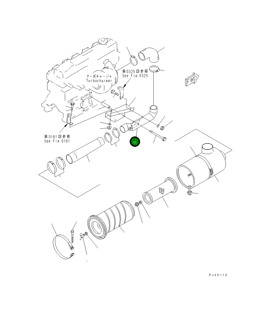 Трубка 6207-11-4880 Komatsu