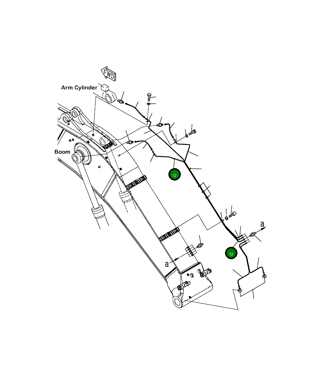 Трубка 208-70-41310 Komatsu