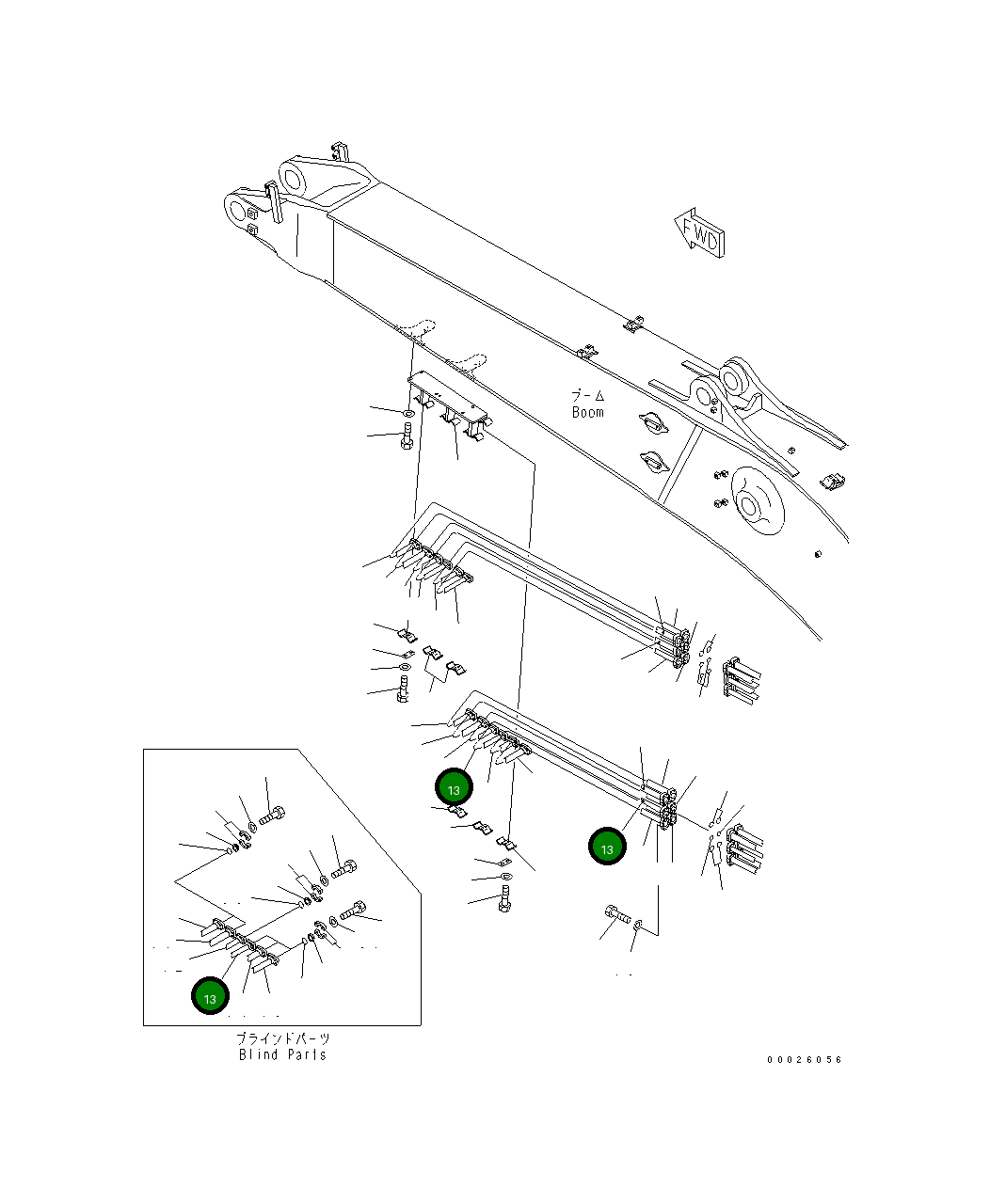 Трубка 208-62-65842 Komatsu