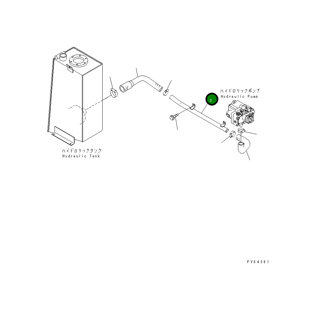 Трубка 20C-62-32132 Komatsu