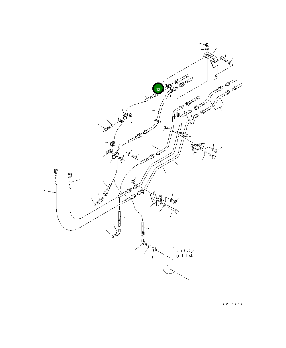 Трубка 198-03-53911 Komatsu