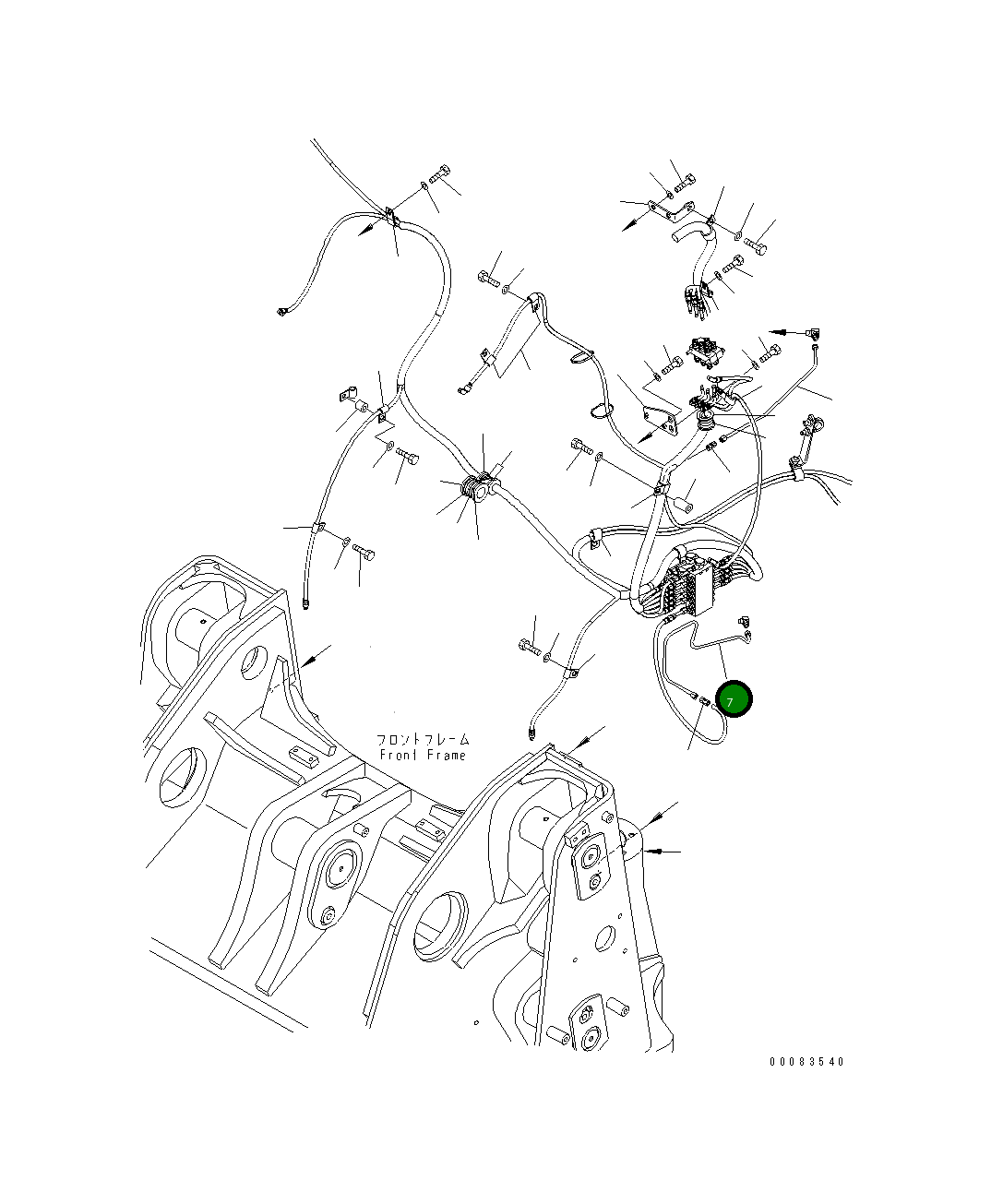 Трубка 419-T91-4340 Komatsu