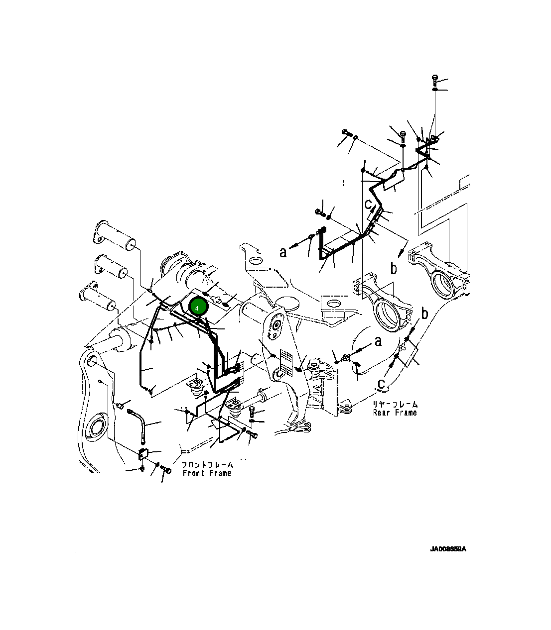 Трубка 425-46-36191 Komatsu