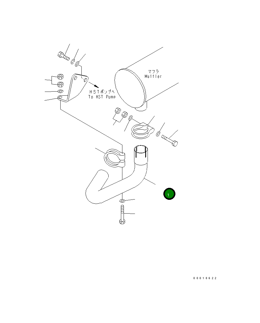 Труба 257-20-52510 Komatsu