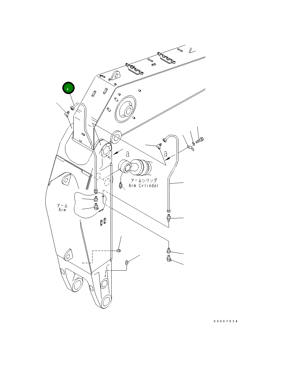 Трубка 209-72-74210 Komatsu