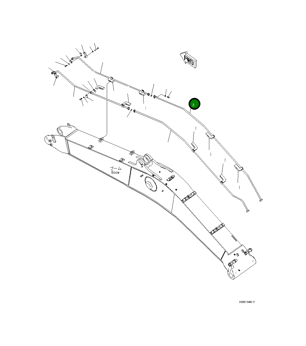 Трубка 208-62-K3290 Komatsu
