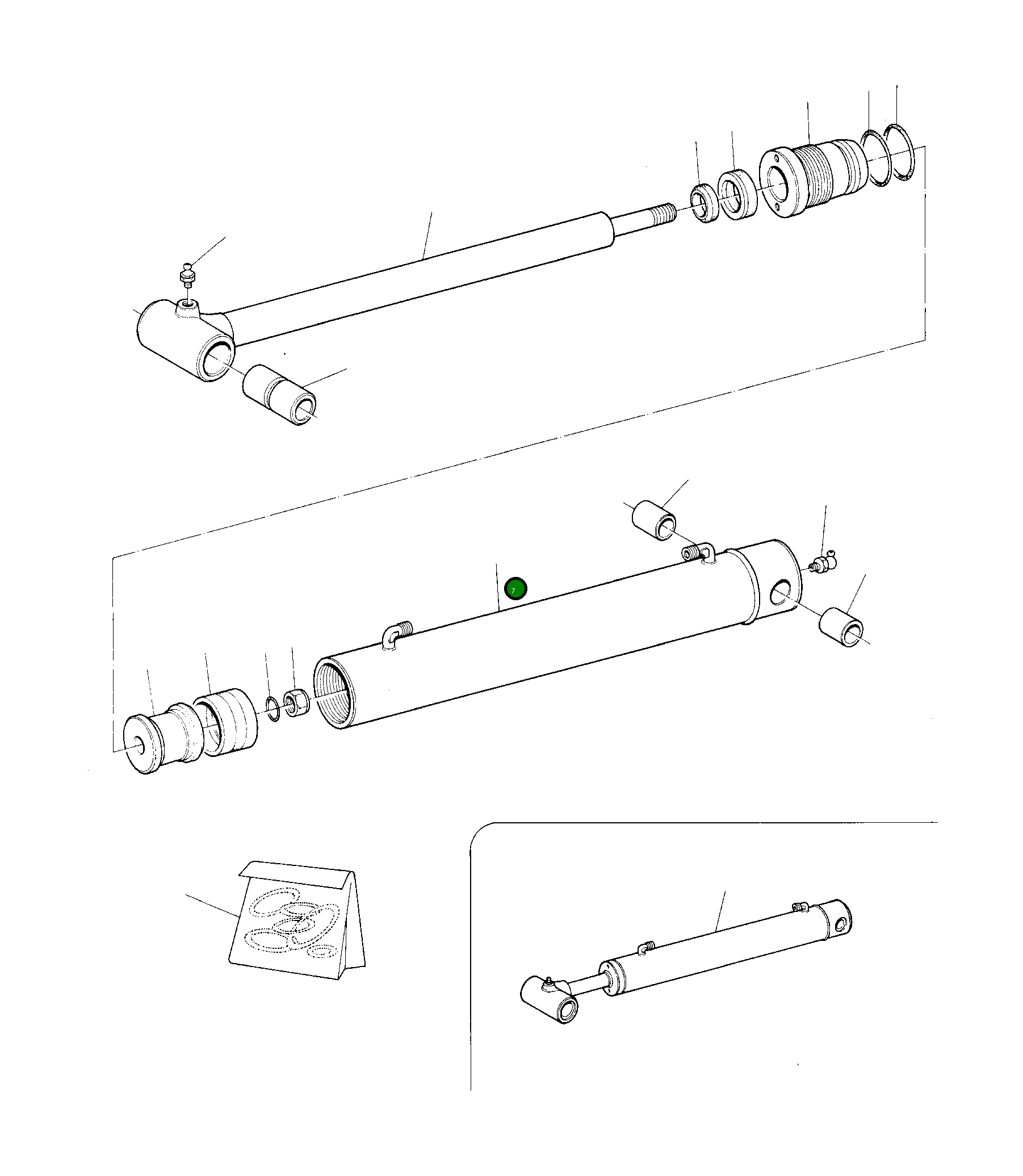 Цилиндр UE2000069 Komatsu