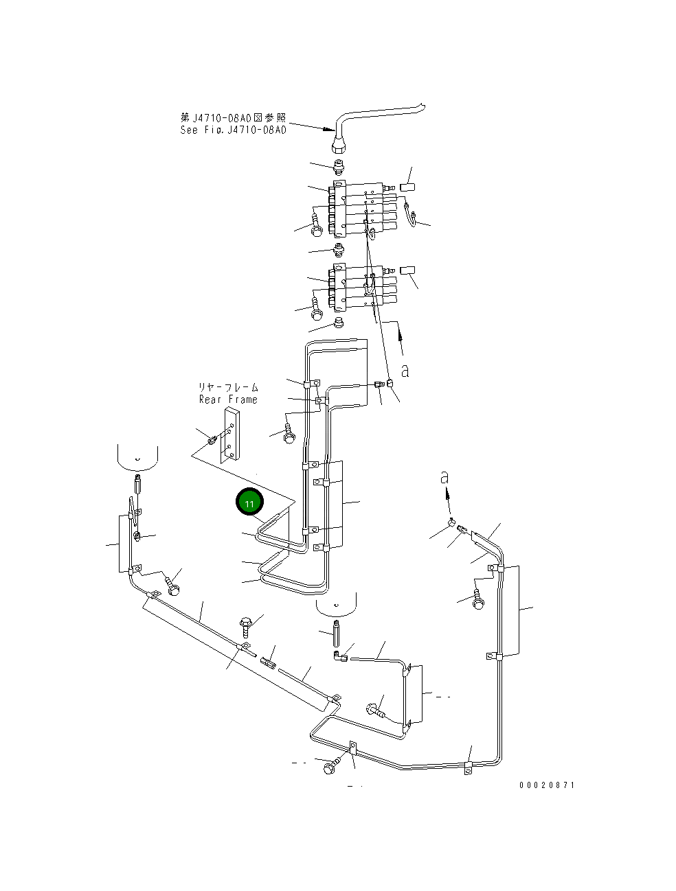 Трубка 427-S95-1870 Komatsu