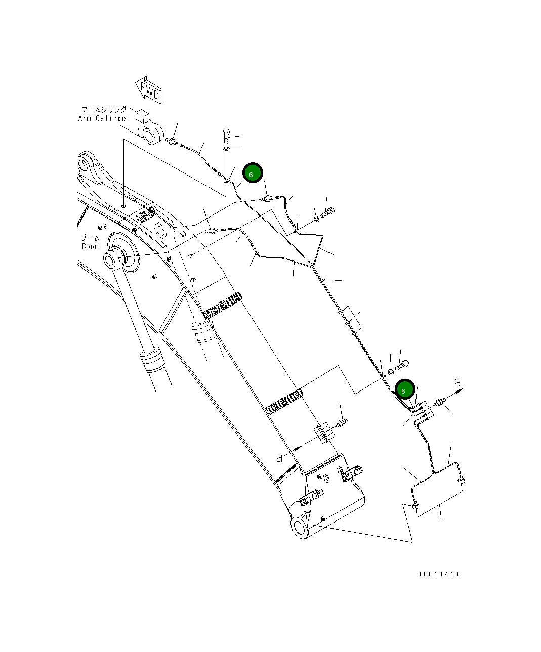 Трубка 208-70-71331 Komatsu