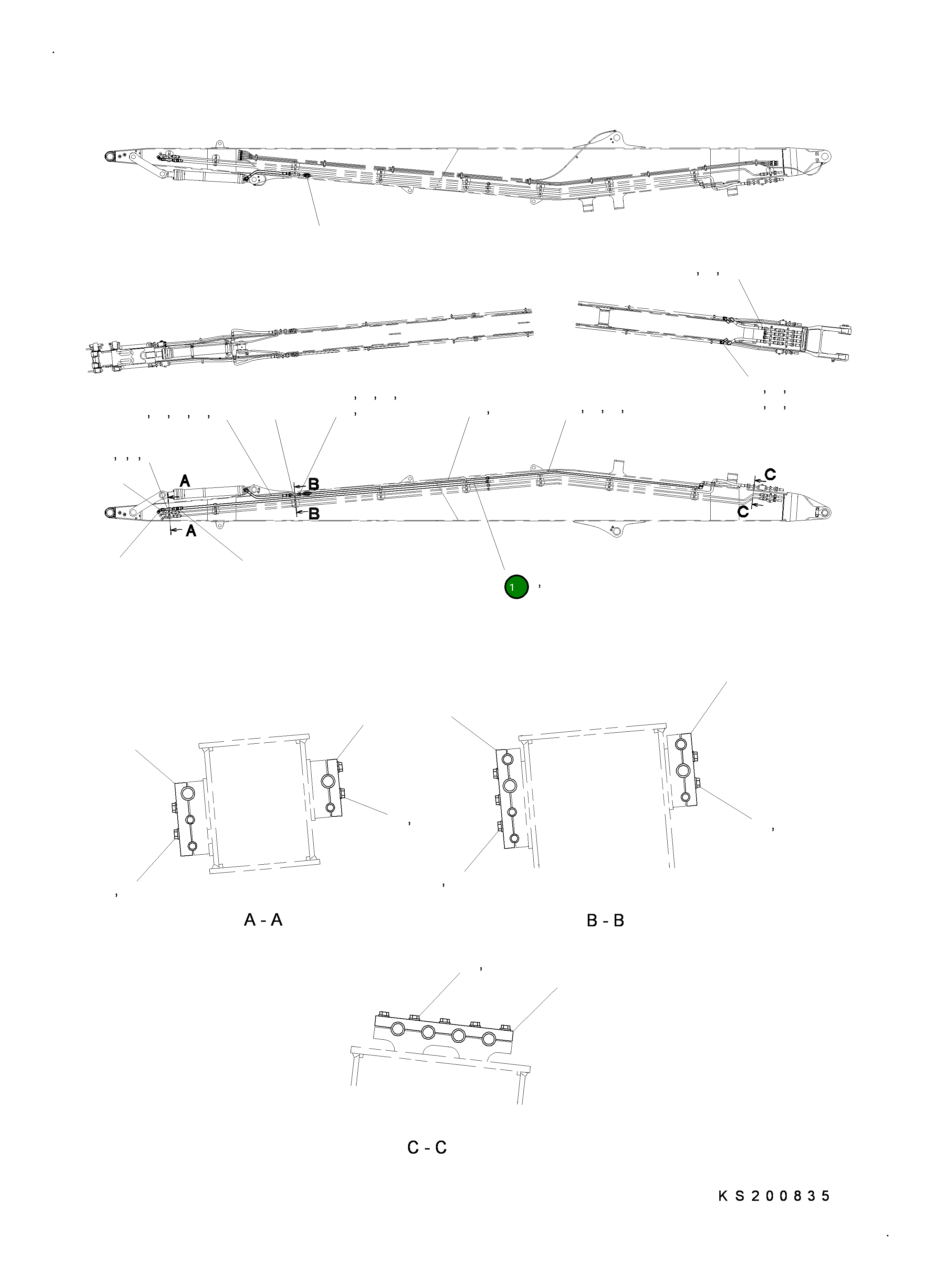 Трубка 209-62-KK310 Komatsu