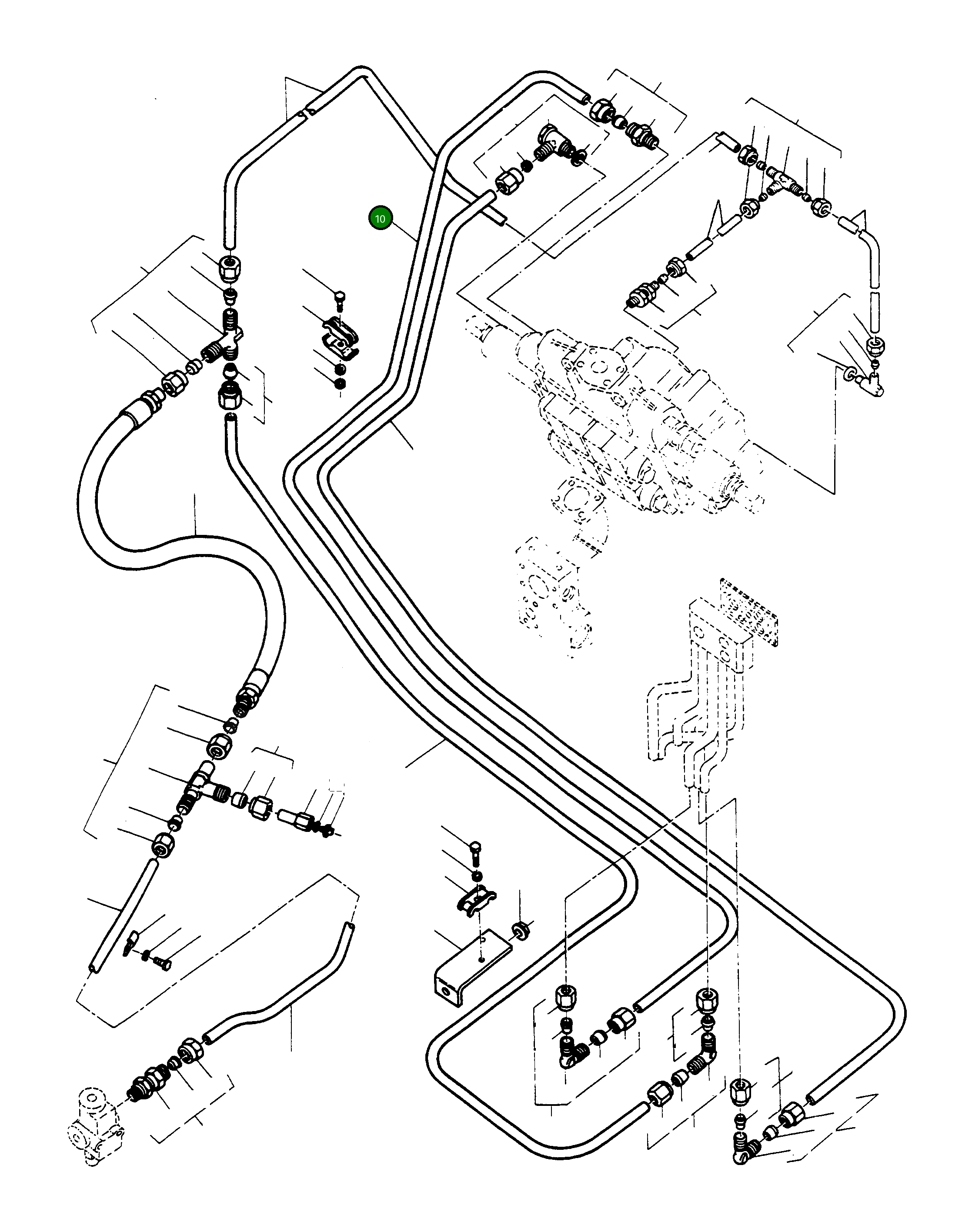 Трубка 3076411M1 Komatsu