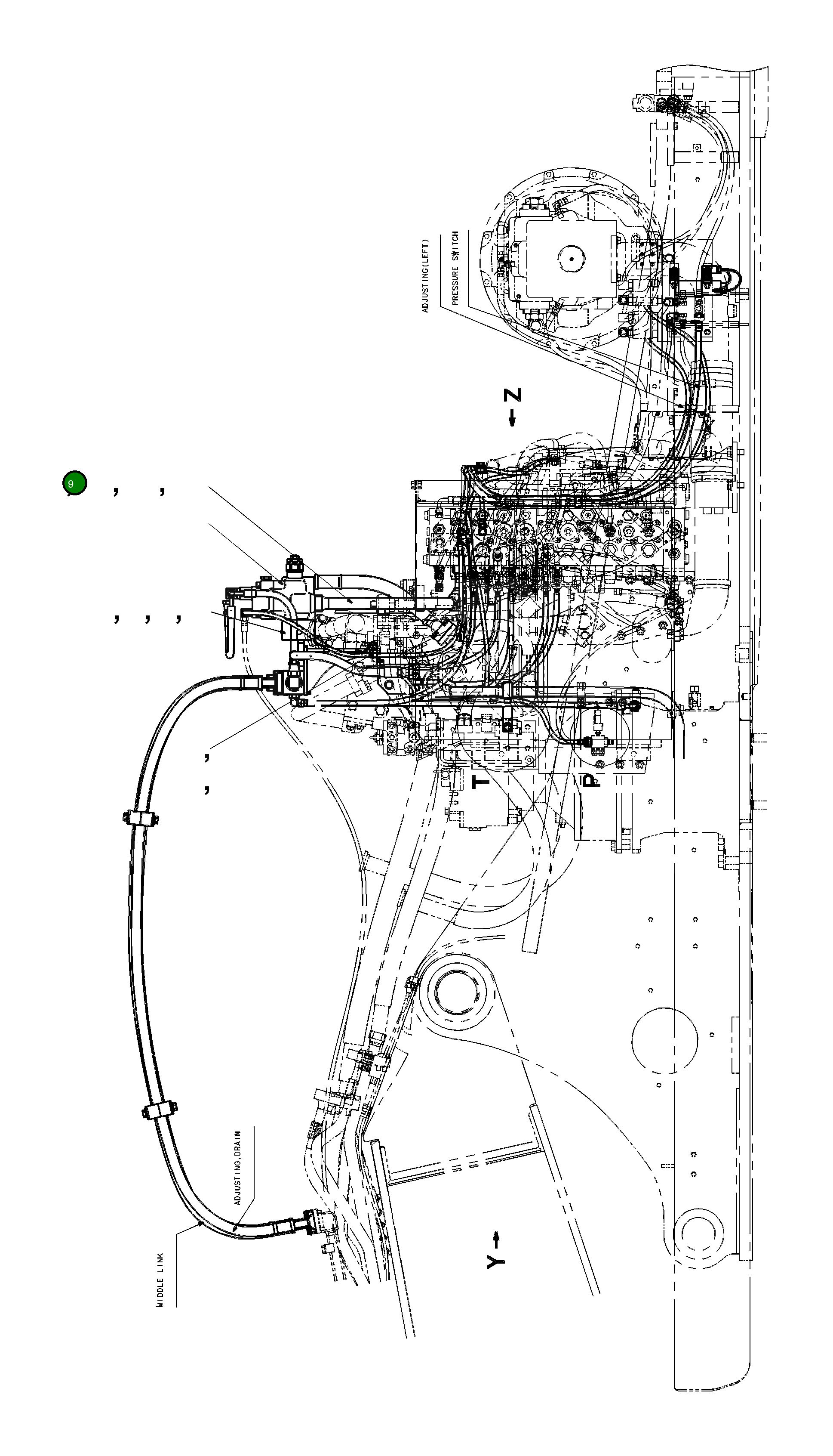 Трубка 208-62-85190 Komatsu