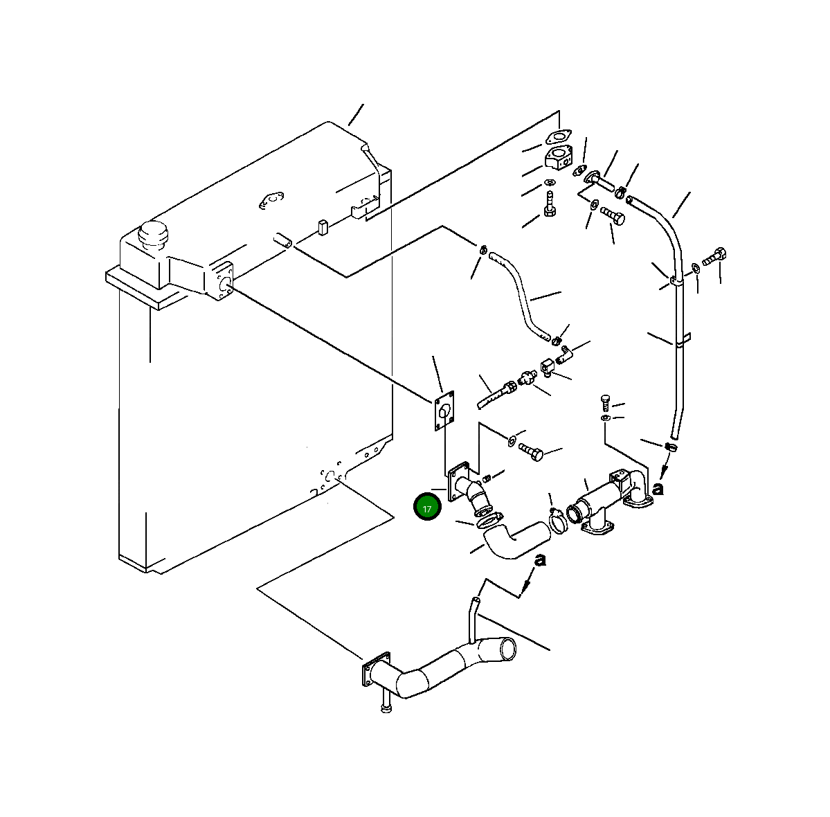 Трубка 209-03-51461 Komatsu