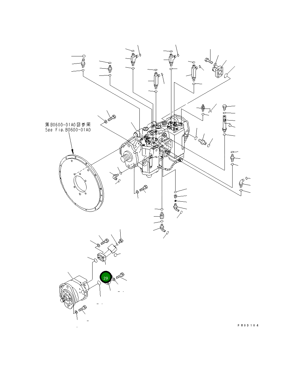 Трубка 11Y-62-18240 Komatsu