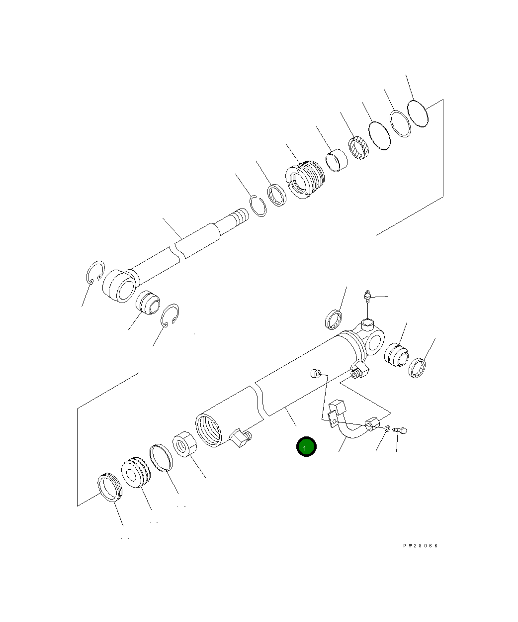 Цилиндр 707-11-85240 Komatsu