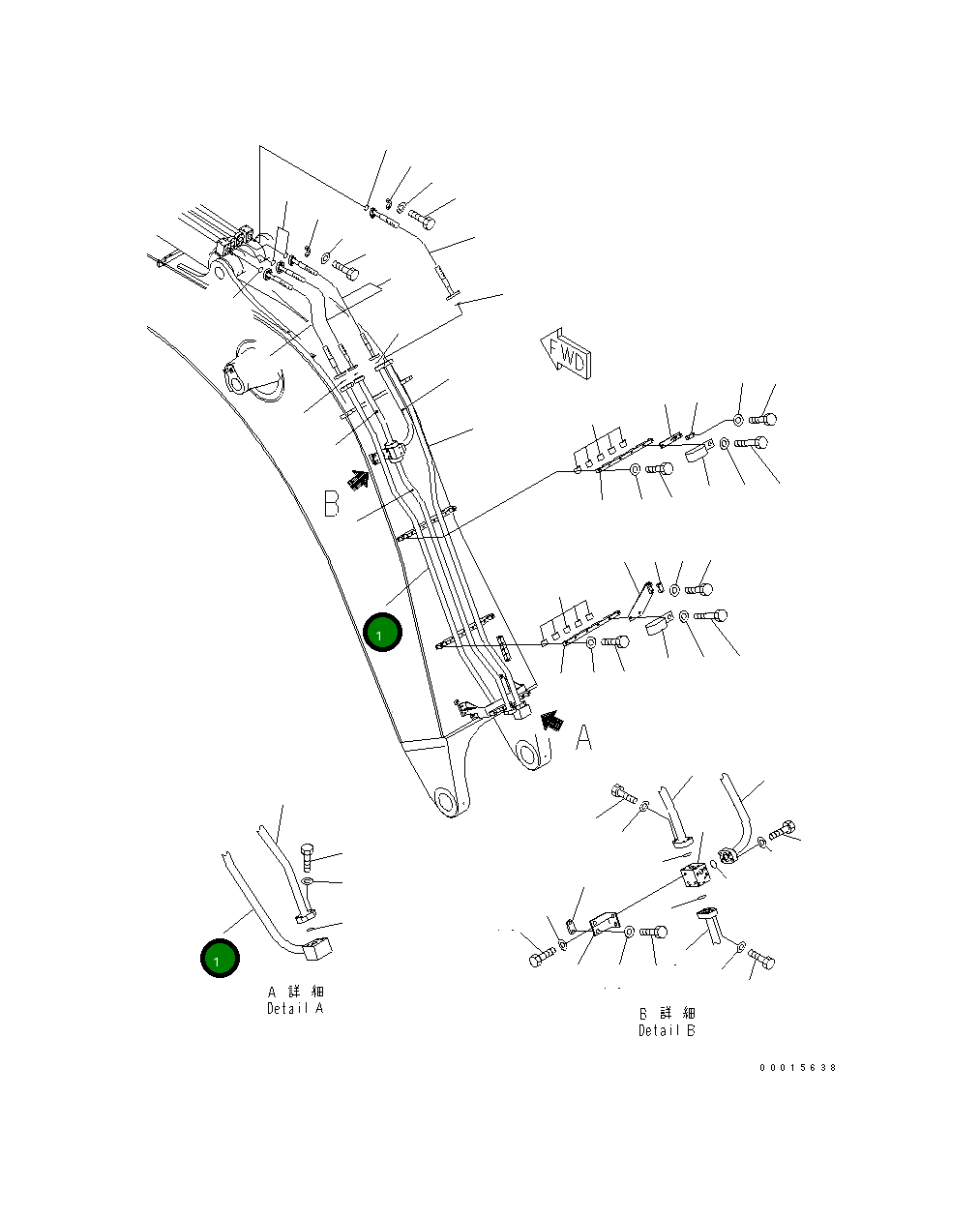 Трубка 209-62-73810 Komatsu