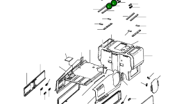 Фиксатор панели 1172 164 C1 Komatsu