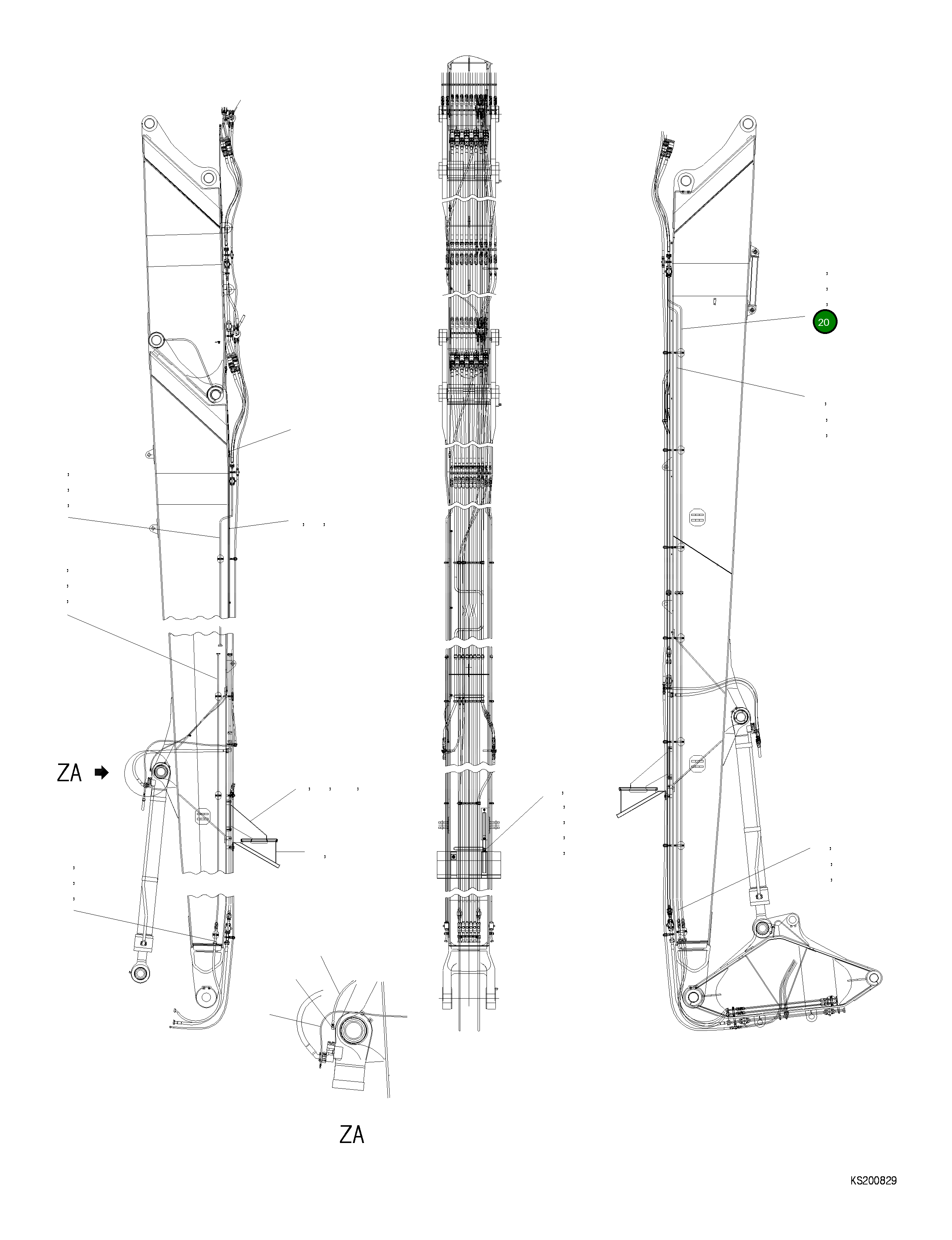 Трубка 209-62-KK160 Komatsu