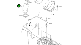 Труба YM119462-12550 Komatsu