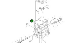 Управляющий клапан 723-64-22100 Komatsu