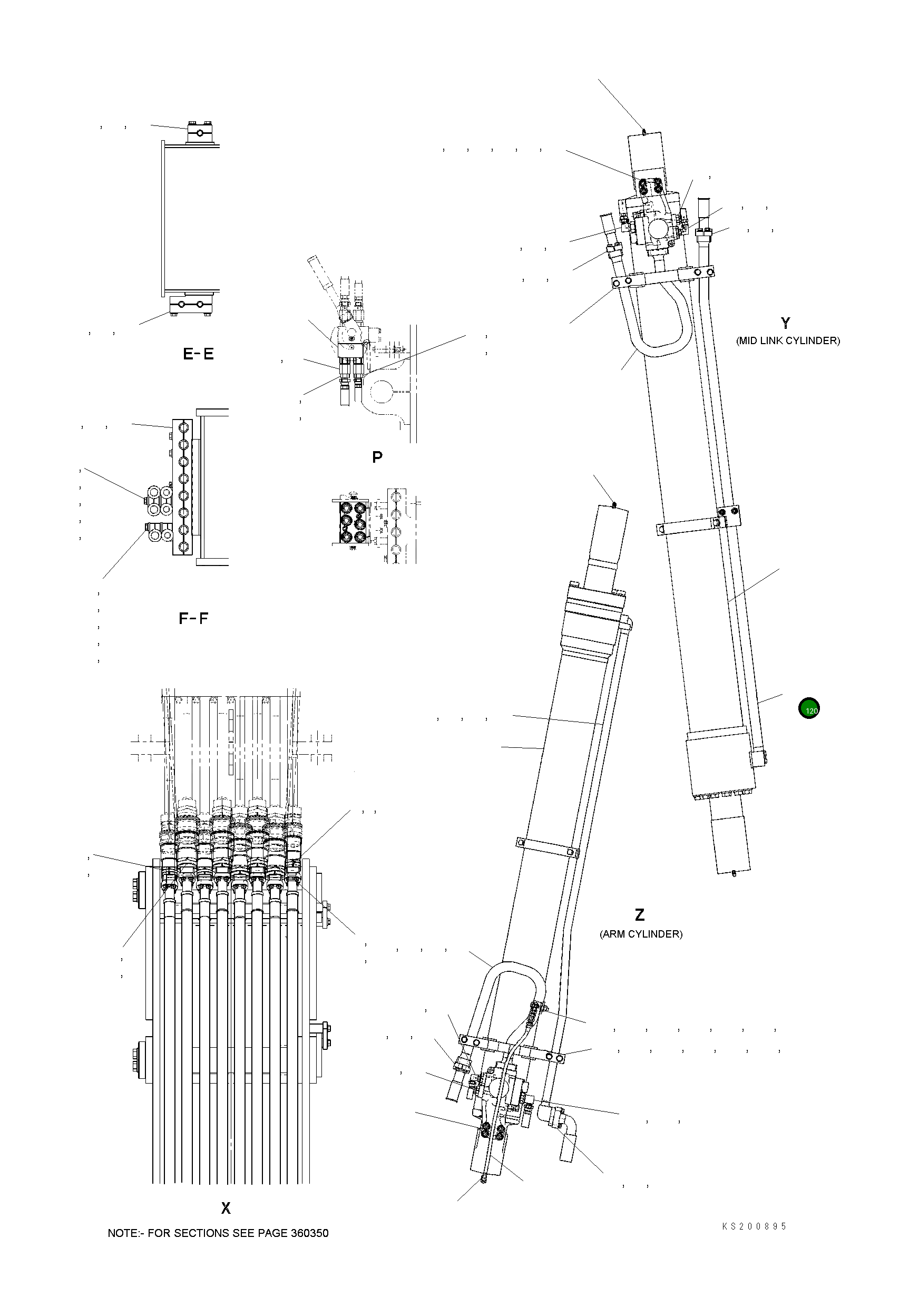 Трубка 207-63-KA410 Komatsu