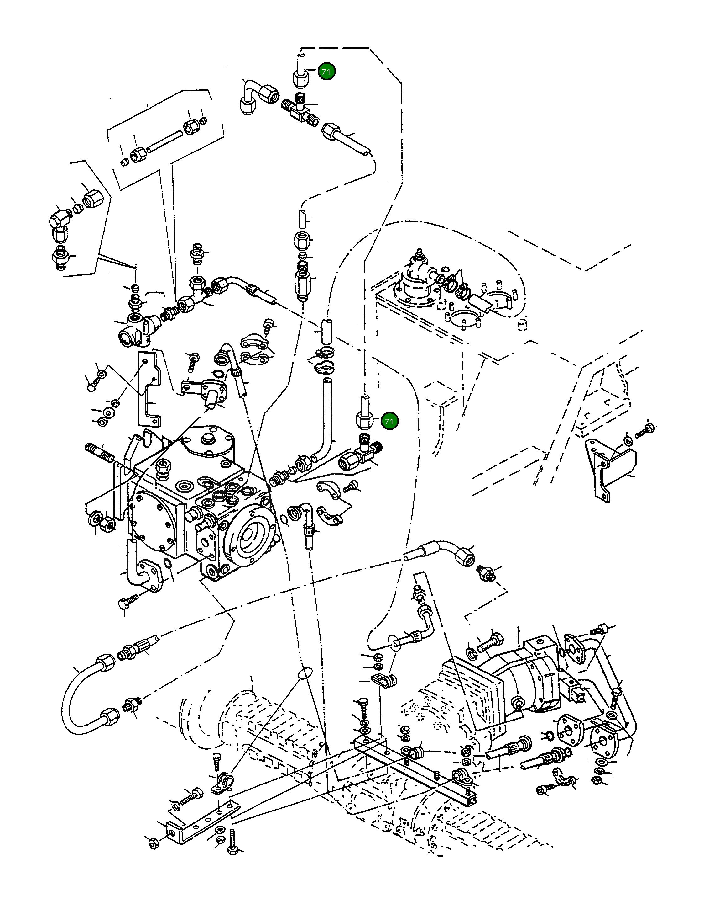 Труба 4250793M91 Komatsu