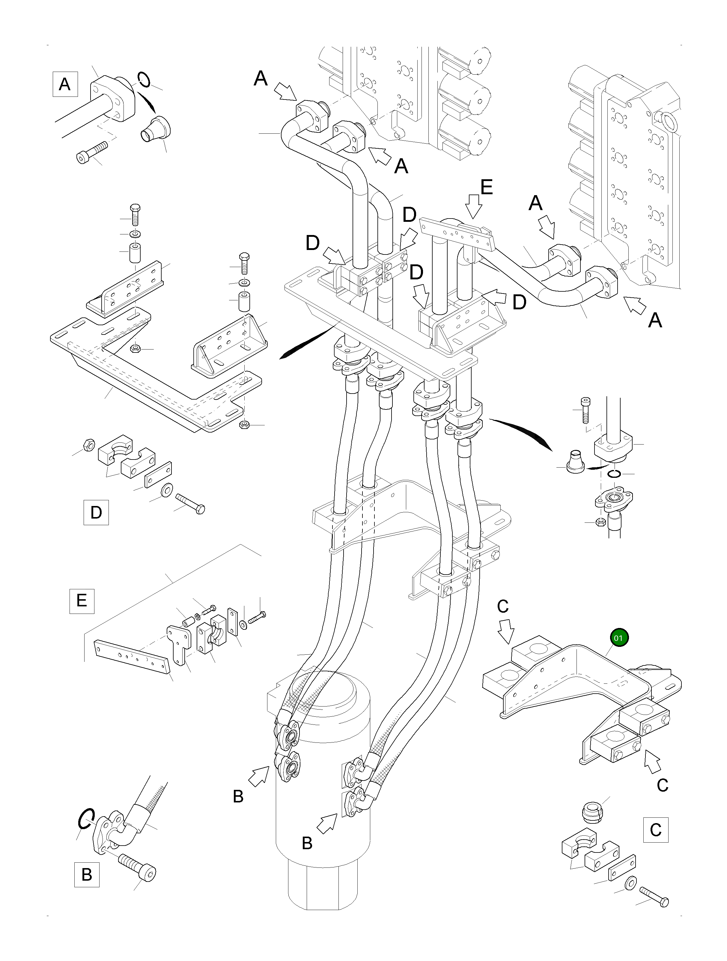 Фиксатор 965 180 40 Komatsu