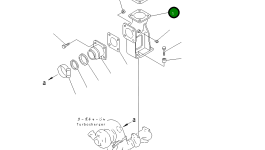 Угловой штуцер 6151-11-5411 Komatsu
