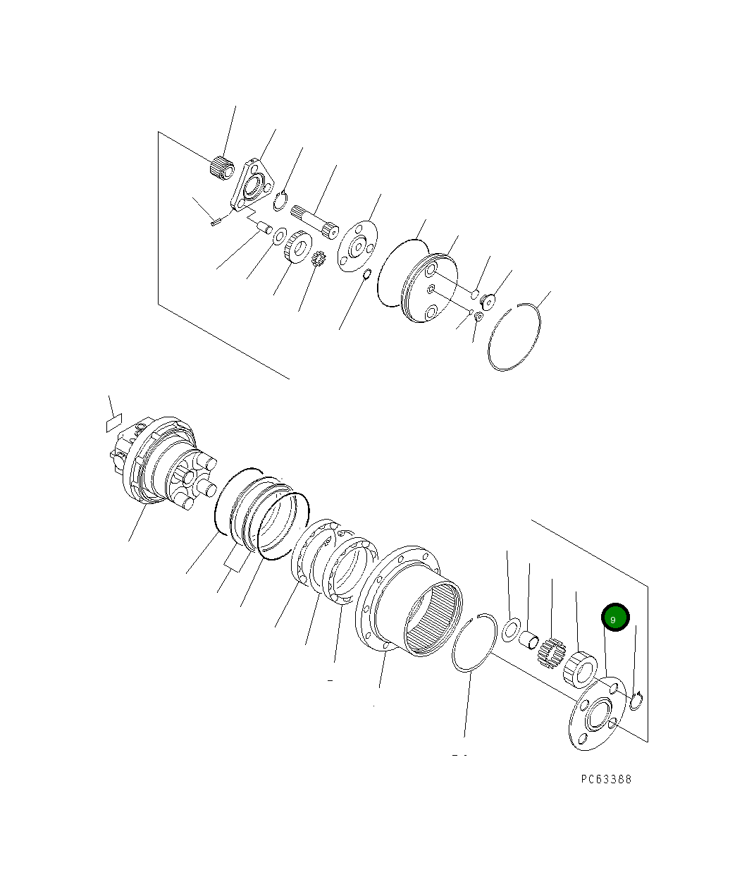 Упорная шайба FUFZD8529114 Komatsu