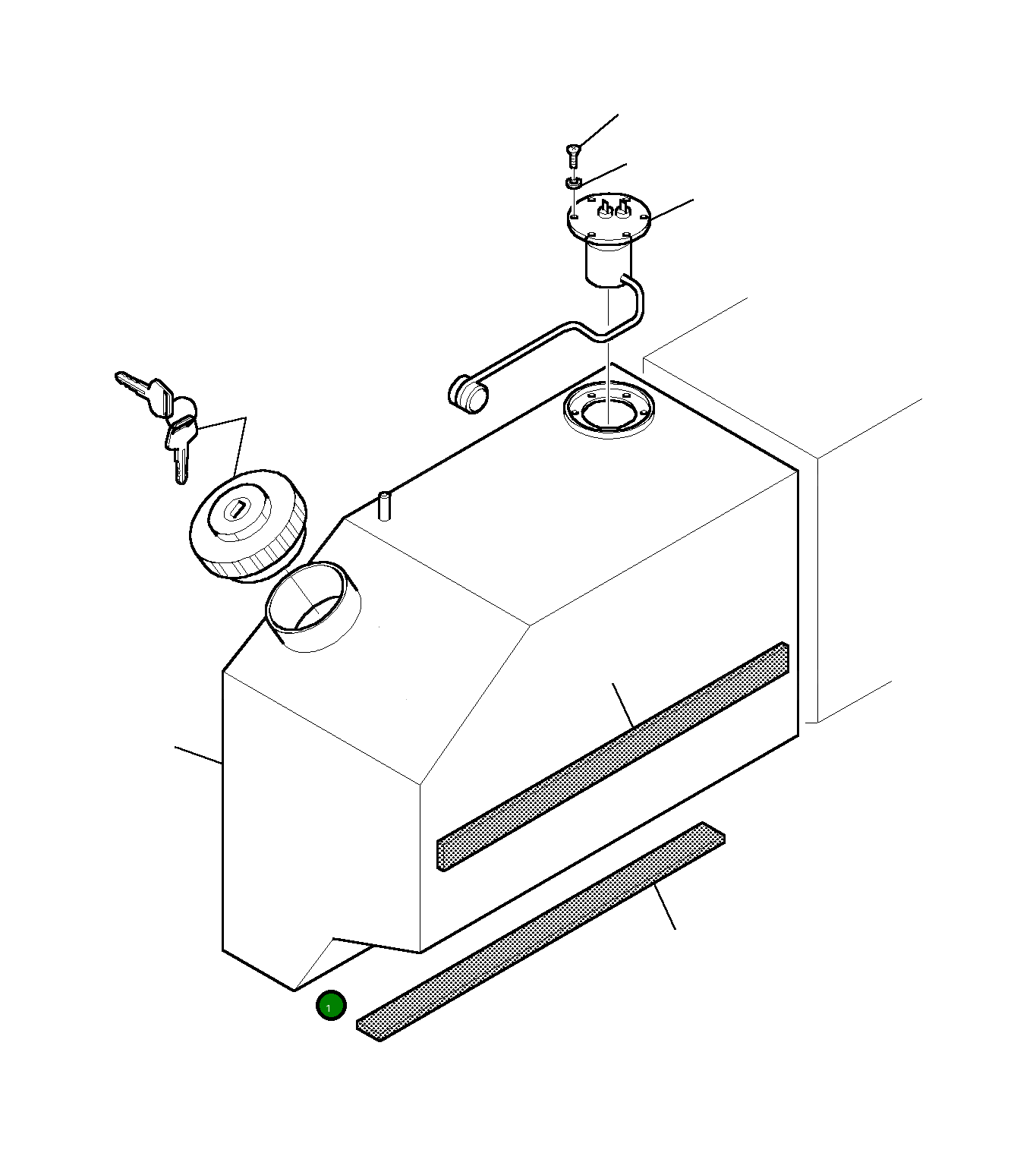 Топливный бак 200250444 Komatsu