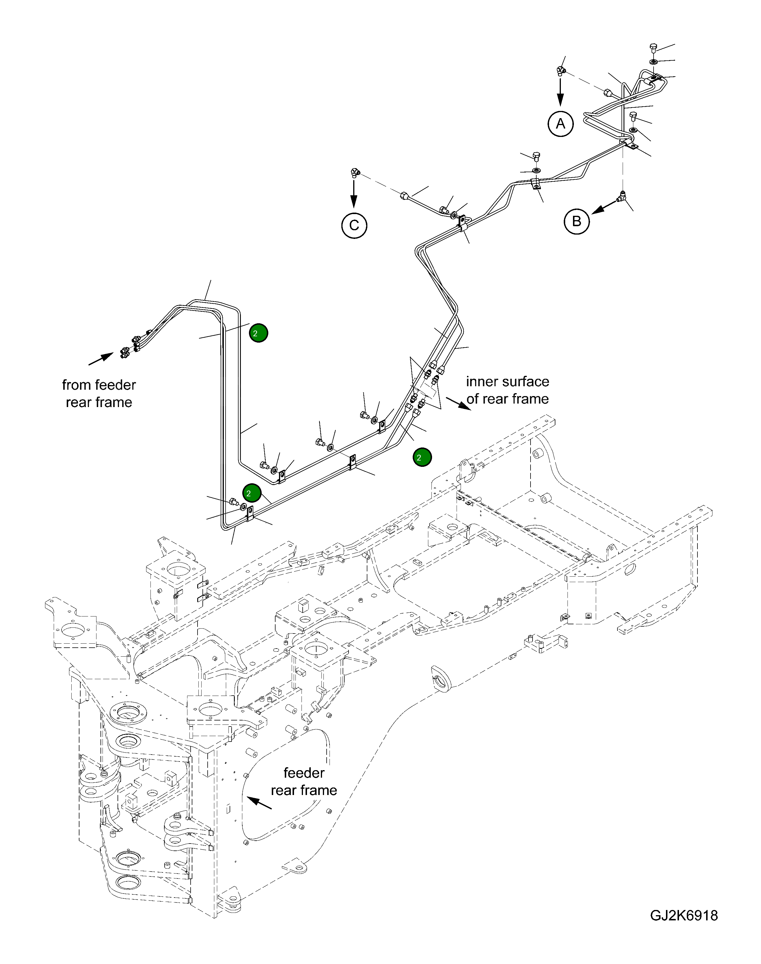 Трубка 425-S95-H720 Komatsu