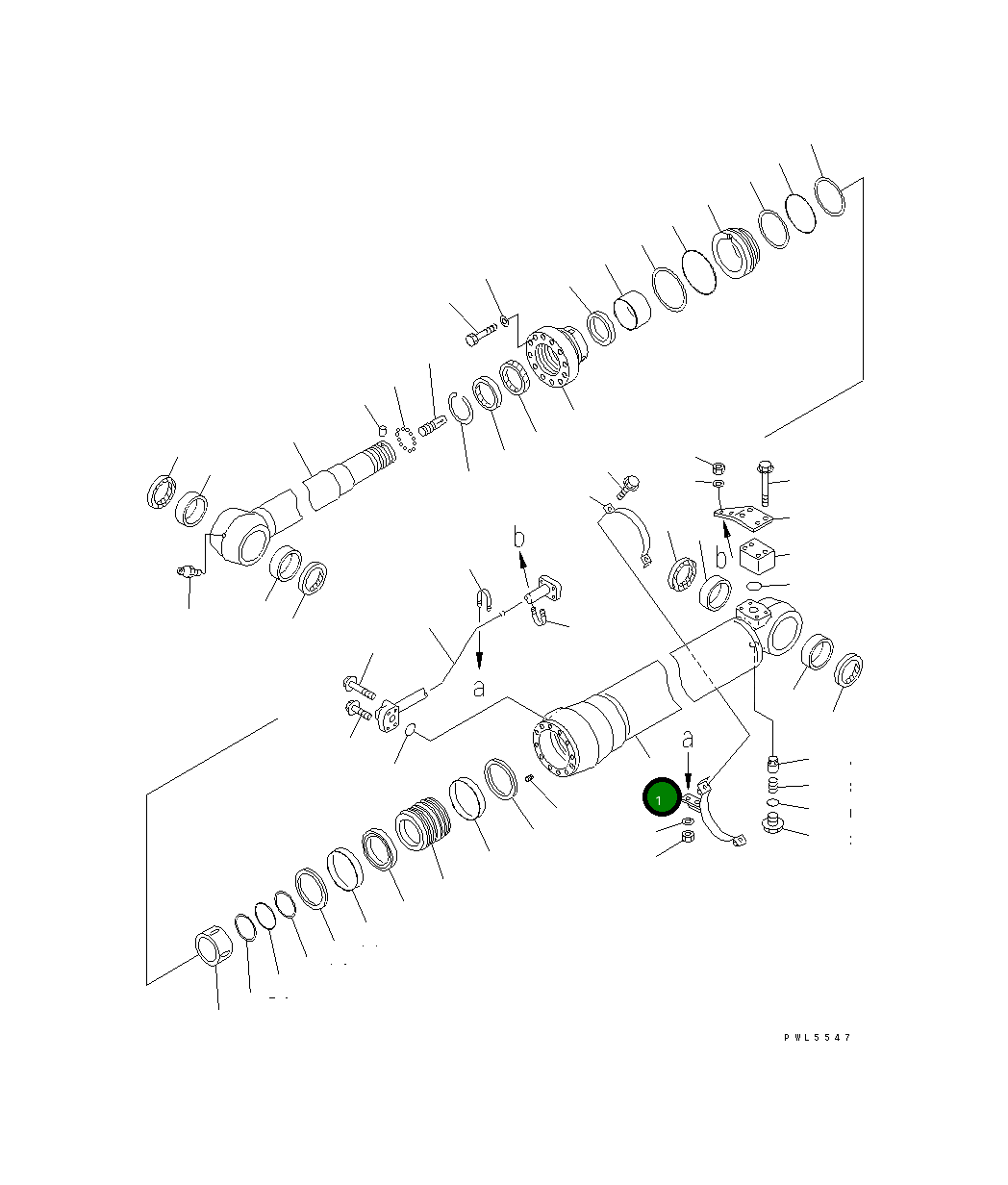 Цилиндр 707-13-13680 Komatsu