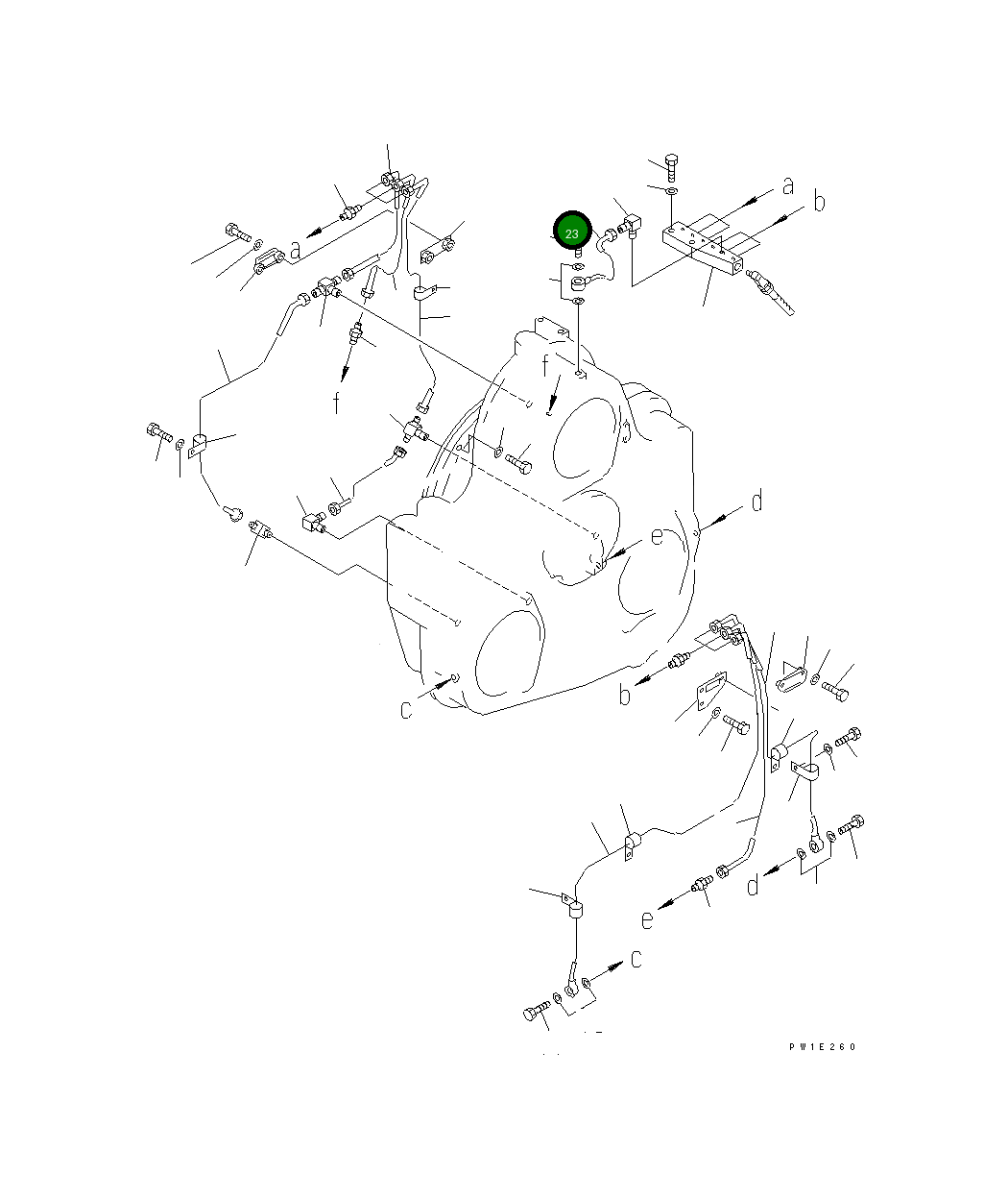 Трубка 209-38-51352 Komatsu