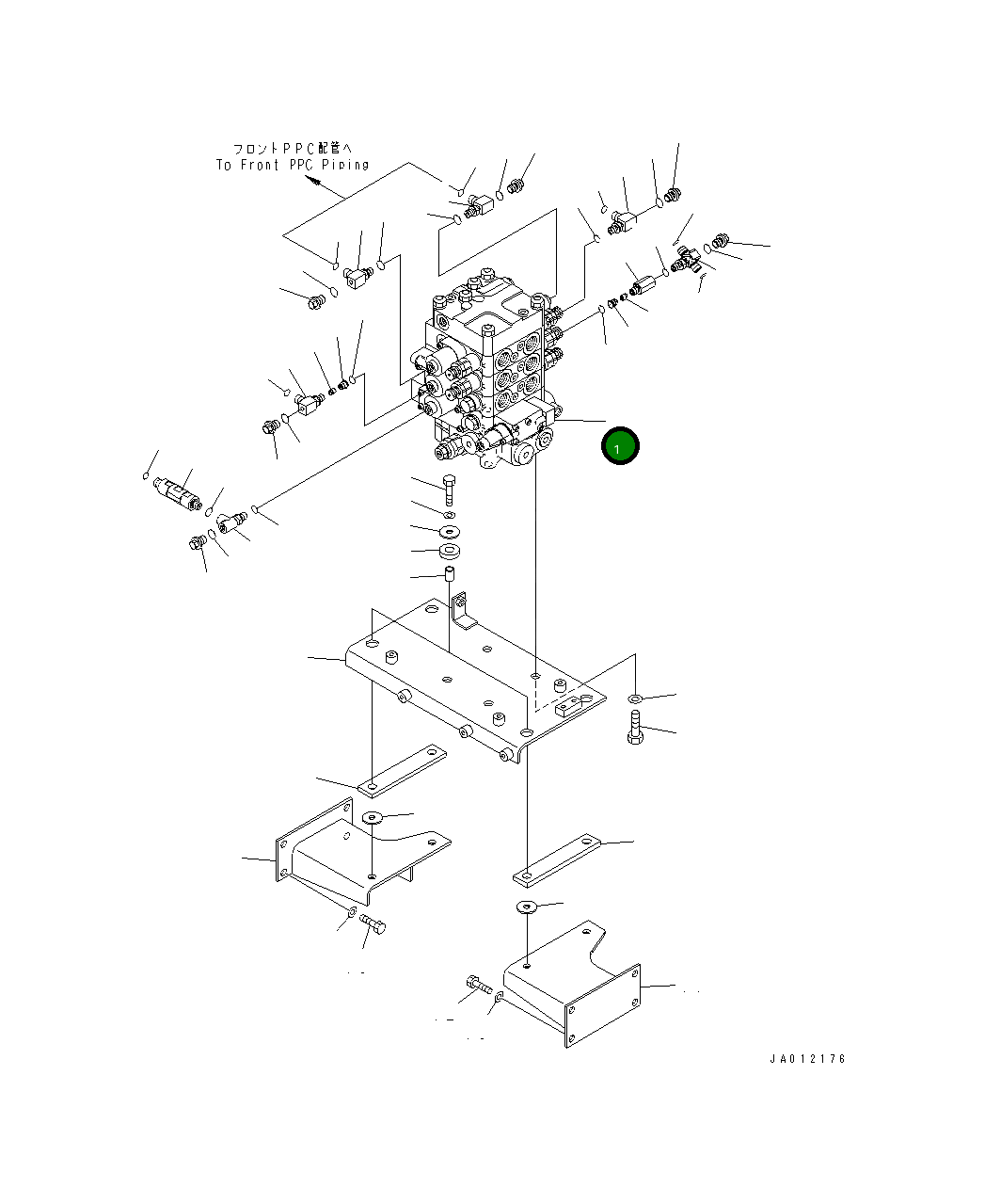 Управляющий клапан 723-54-16302 Komatsu