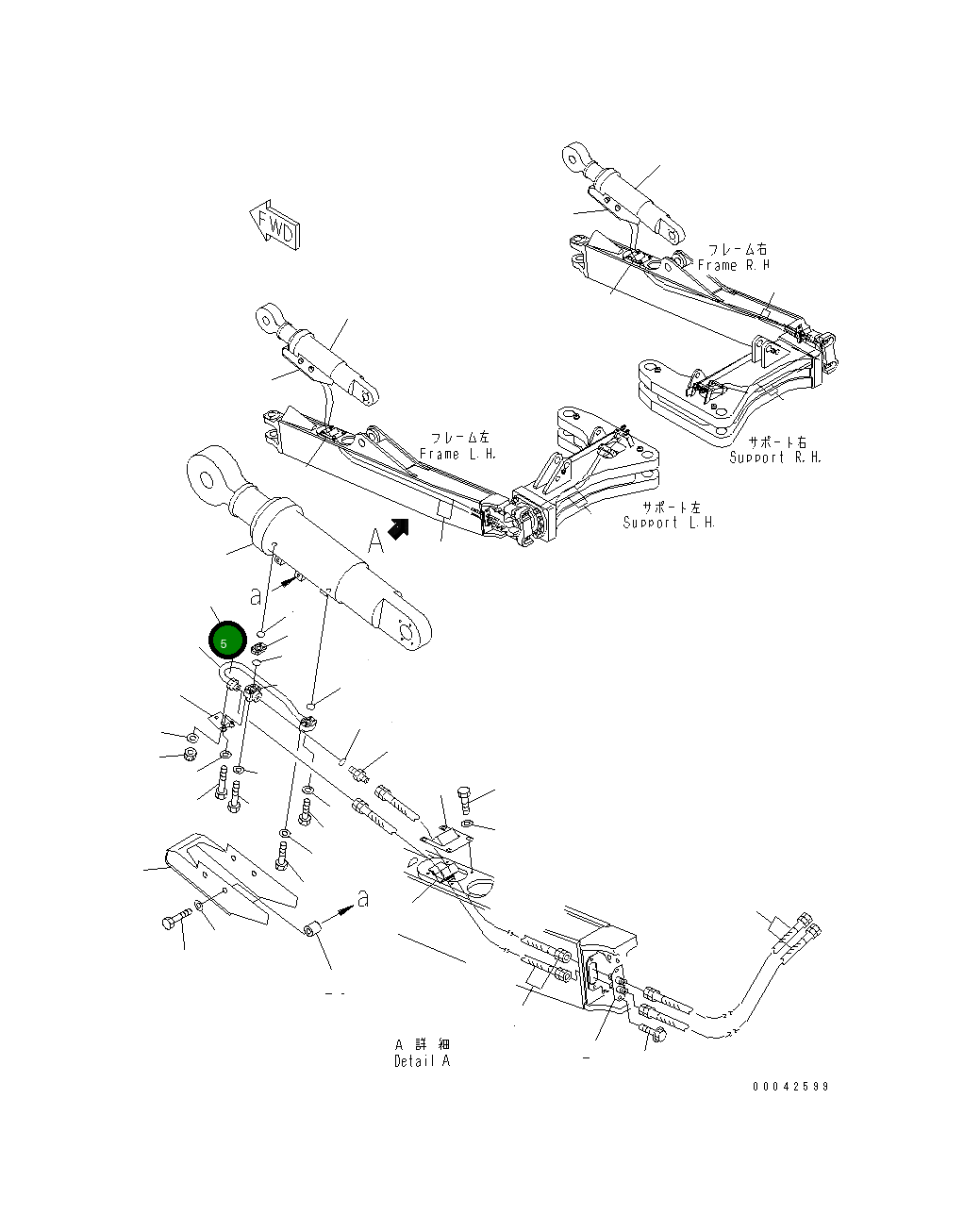 Трубка 41E-70-25610 Komatsu