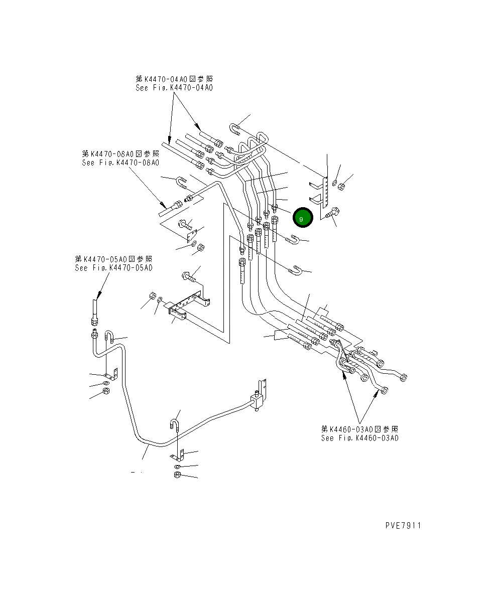 Трубка 427-43-21360 Komatsu