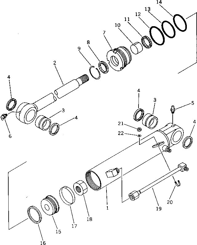 Цилиндр 21U-63-86141 Komatsu